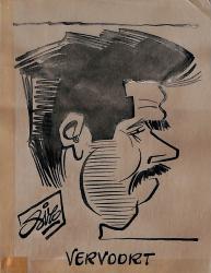 Caricature originale de Gérard VERVOORT (FR) Athlétisme