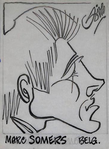 Caricature originale de Marc SOMMERS (BEL)