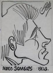 Caricature originale de Marc SOMMERS (BEL)