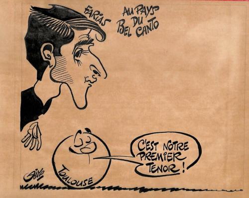 CARICATURE ORIGINALE DE JOSÉ FARIAS (TOULOUSE FC)