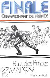 Programme officiel VIP de la Finale du Championnat de France 1979