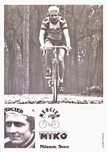 ENSEMBLE DE 21 CARTES PHOTO DE SVEN NILSSON DE L'ÉQUIPE MIKO MERCIER ANNÉES 70