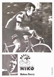 ENSEMBLE DE 37 CARTES PHOTO DE BARRY HOBAN DE L'ÉQUIPE MIKO MERCIER ANNÉES 70