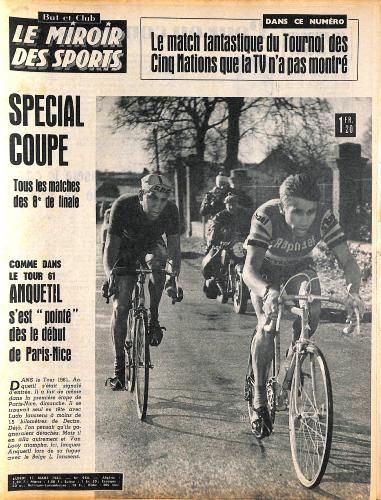 BUT ET CLUB LE MIROIR DES SPORTS N°954 DU 11 MARS 1963