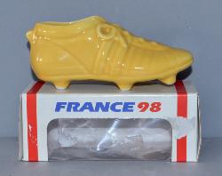 CHAUSSURE CÉRAMIQUE COUPE DU MONDE FOOTBALL FRANCE 1998