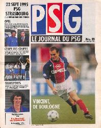 Le journal du PSG N°18 du 17 septembre 1995