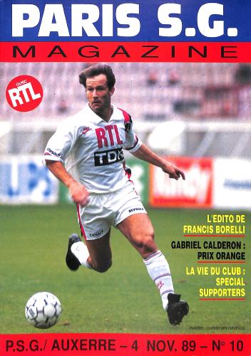 Magazine du Paris S.G. N°10 du 4 novembre 1989