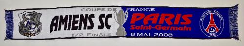 ECHARPE FOOTBALL AMIENS - PARIS ST GERMAIN
