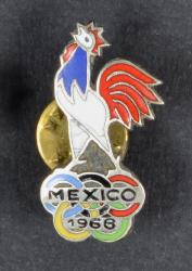 Coq de l'équipe de France pour les Olympiades de Mexico 1968