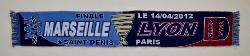 ÉCHARPE FOOTBALL OLYMPIQUE DE MARSEILLE VS OLYMPIQUE LYONNAIS