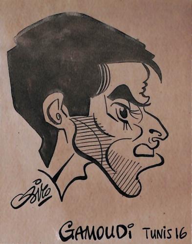 Caricature originale de Mohammed GAMMOUDI (TUN) Athlétisme