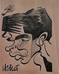 Caricature originale de Michel HIBLOT (FR) Athlétisme