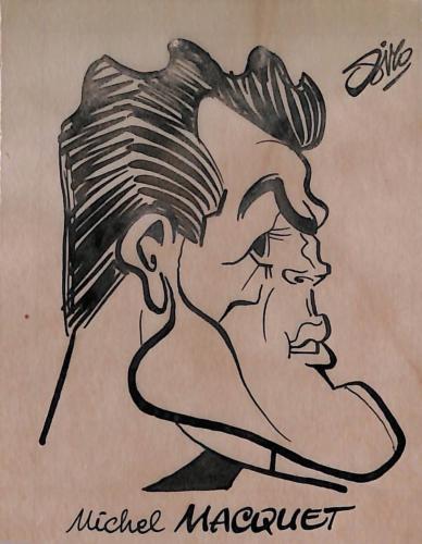 Caricature originale de Michel MACQUET (FR) Athlétisme