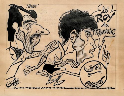 CARICATURE ORIGINALE DE NAGY ET ROY (SCO ANGERS)