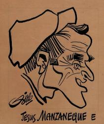 Caricature originale de Jésus MANZANÈQUE (ESP)