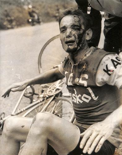PHOTO ORIGINALE DE PRESSE D'AURELIO GONZALÉS AU TOUR DE FRANCE 1969