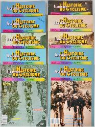 LOT DE 38 NUMÉROS DE LA REVUE "L'HISTOIRE ILLUSTRÉE DU CYCLISME"