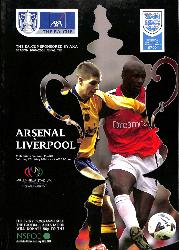 PROGRAMME OFFICIEL DU MATCH FA CUP ARSENAL VS LIVERPOOL DU 12 MAI 2001