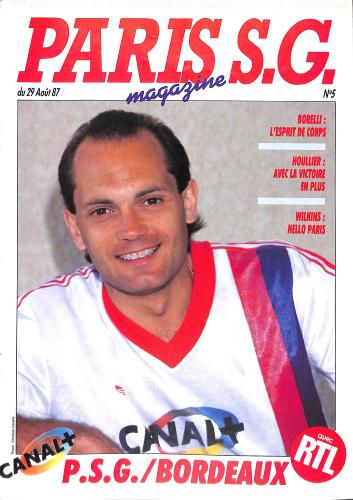 Magazine du Paris S.G. N°5 du 29 août 1987