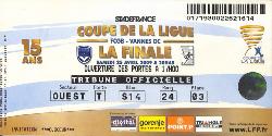 Billet Girondins de Bordeaux vs Vannes OC du 25 avril 2009