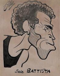 Caricature originale d'Eric BATTISTA (FR) Athlétisme