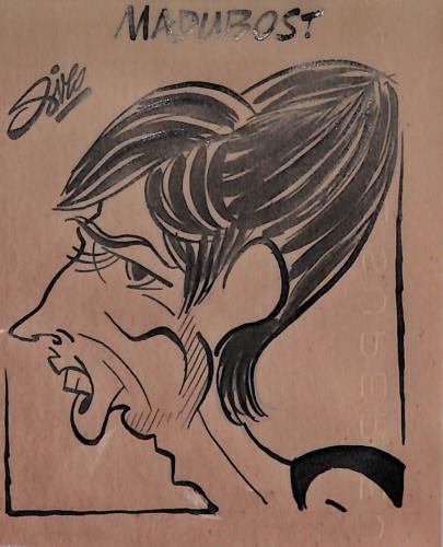 Caricature originale de Jacques MADUBOST (FR) Athlétisme