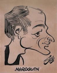 Caricature originale de Bernard MAROQUIN (FR) Athlétisme