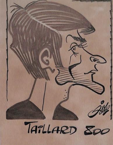 Caricature originale de Guy TAILLARD (FR) Athlétisme