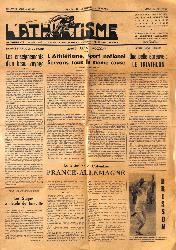 JOURNAL L'ATHLÉTISME N°137 DU 30 JUIN 1938