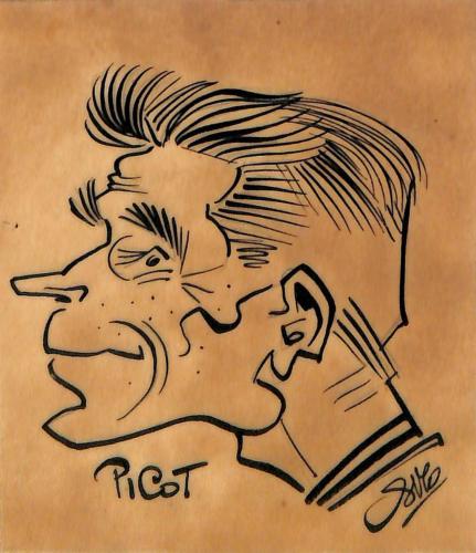Caricature originale de Fernand PICOT (FR)