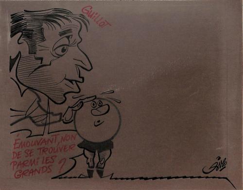 CARICATURE ORIGINALE DE JEAN GUILLOT