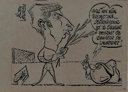 CARICATURE ORIGINALE D'ALAIN LAURIER