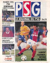 Le journal du PSG N°22 du 19 novembre 1995