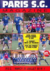 Magazine du Paris S.G. N°1 du 21 juillet 1990