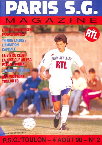 Magazine du Paris S.G. N°2 du 4 août 1990