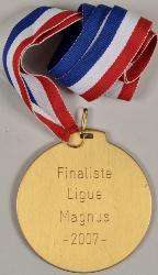MÉDAILLE FÉDÉRATION FFHG DE LA LIGUE MAGNUS 2007
