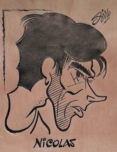 Caricature originale de Claude NICOLAS (FR) Athlétisme