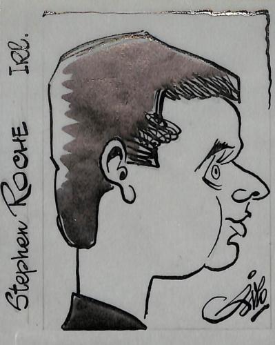 Caricature originale de Stephen ROCHE (IRL)
