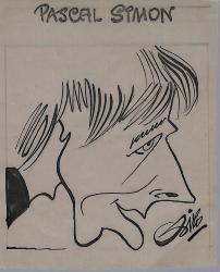Caricature originale de Pascal SIMON (FR)