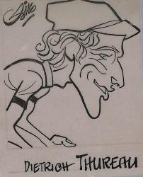 Caricature originale de Dietrich THUREAU (GER)