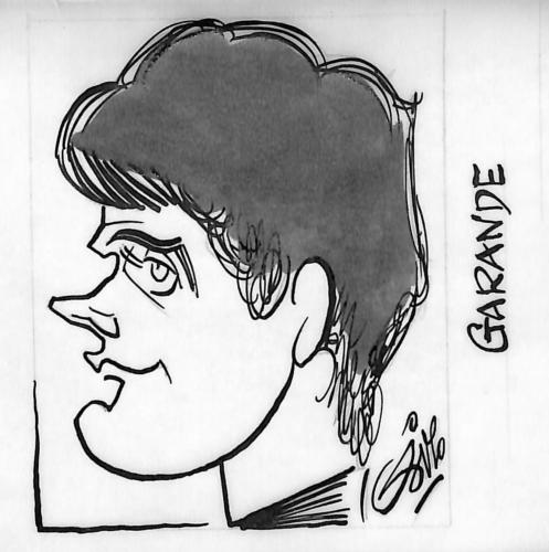 CARICATURE ORIGINALE DE PATRICE GARANDE (AJ AUXERRE, AS ST ETIENNE)