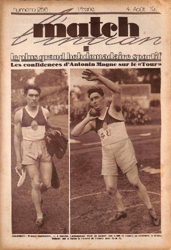 MATCH L'INTRAN N°256 DU 4 AOÛT 1931