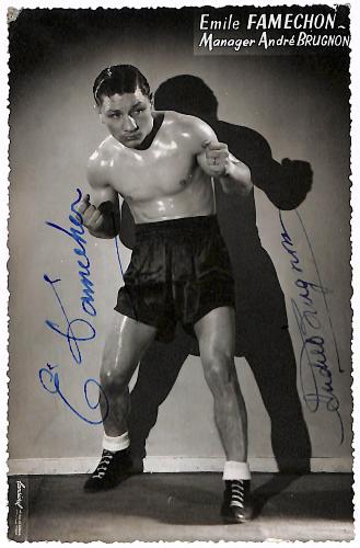 CARTE PHOTO AUTOGRAPHIÉE D'ÉMILE FAMECHON