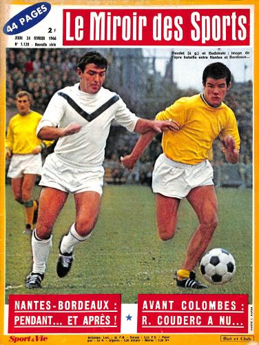 BUT ET CLUB LE MIROIR DES SPORTS N°1120 DU 24 FÉVRIER 1966