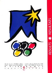 FASCICULE DES RÉSULTATS OFFICIELS DES JEUX OLYMPIQUES D'ALBERTVILLE 1992