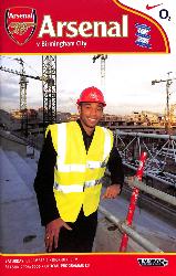 PROGRAMME OFFICIEL DU MATCH ARSENAL VS BIRMINGHAM CITY DU 4 DÉCEMBRE 2004