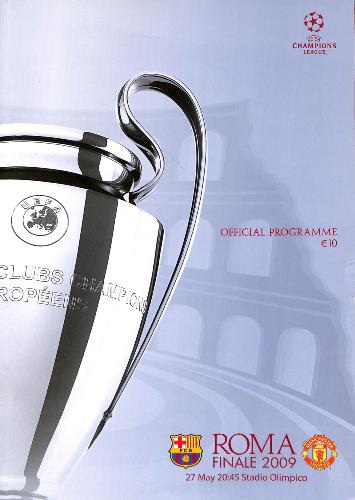 PROGRAMME OFFICIEL DU MATCH FC BARCELONE VS MANCHESTER UNITED DU 27 MAI 2009