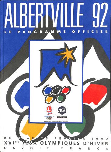 PROGRAMME OFFICIEL PUB AGF ALBERTVILLE 1992