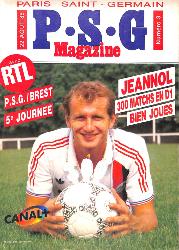Magazine Paris Saint-Germain N°3 du 22 août 1986