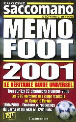 GUIDE « MÉMO FOOT » 2001 PAR E. SACCOMANO